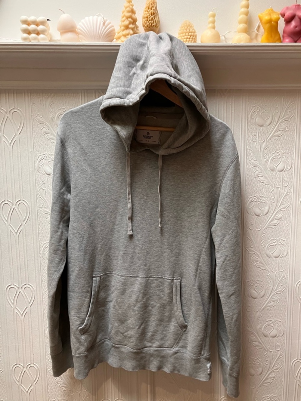 Reigning Champ Heather Gray Pullover Hoodie